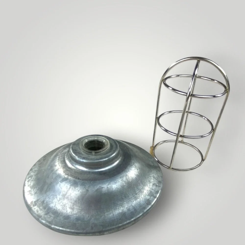 6 Metal Lantern String‎ Light Covers Industrial Style PLUS 4 for Parts or Crafts